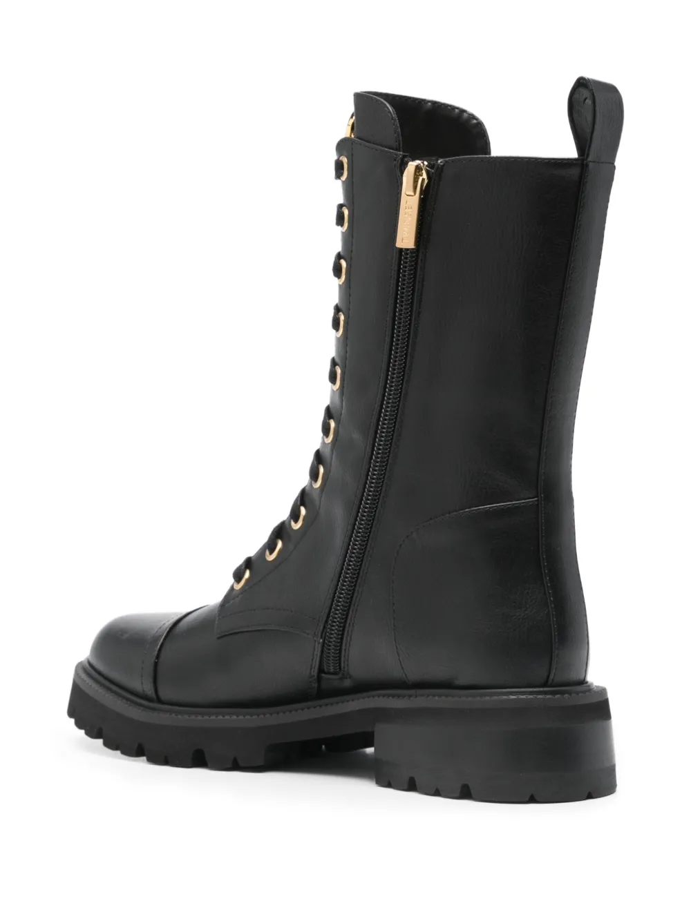 TWINSET lace-up boots Black