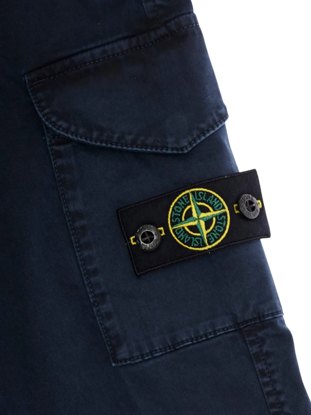 Stone Island Junior Broek met cargozak Blauw