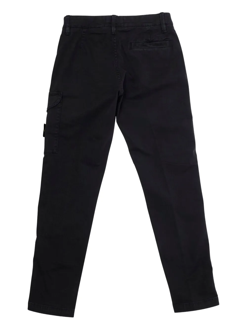 Stone Island Junior cargo-pocket cotton trousers Zwart