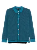 Giorgio Armani Pre-Owned 2000s textured buttoned jacket - Blue