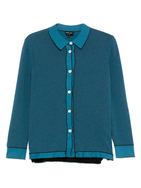 Giorgio Armani Pre-Owned 2000s textured buttoned jacket