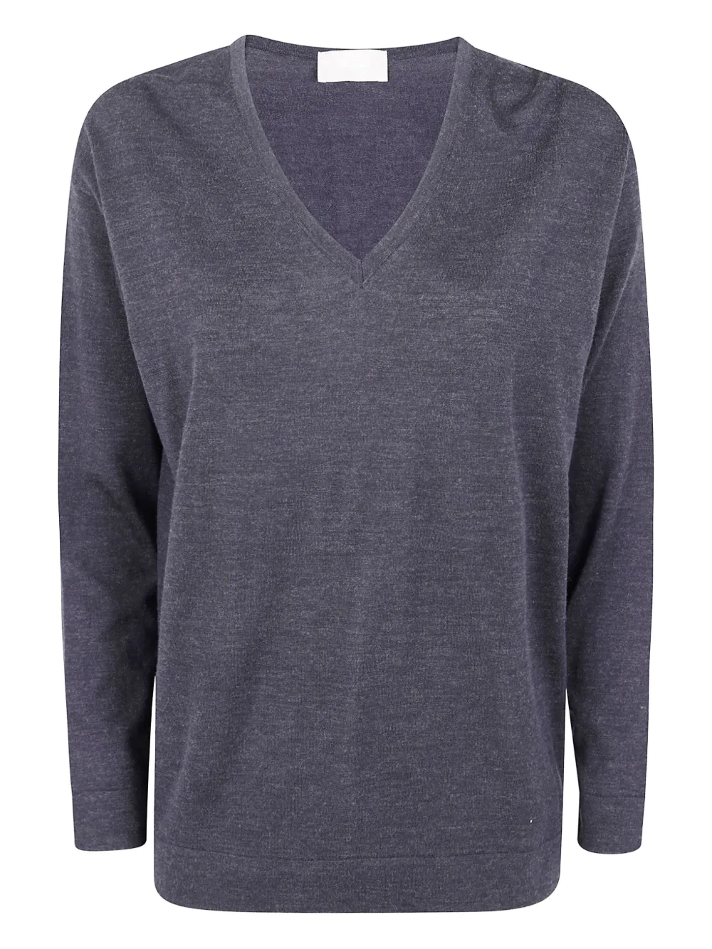 Drumohr V-neck wool sweater Blauw
