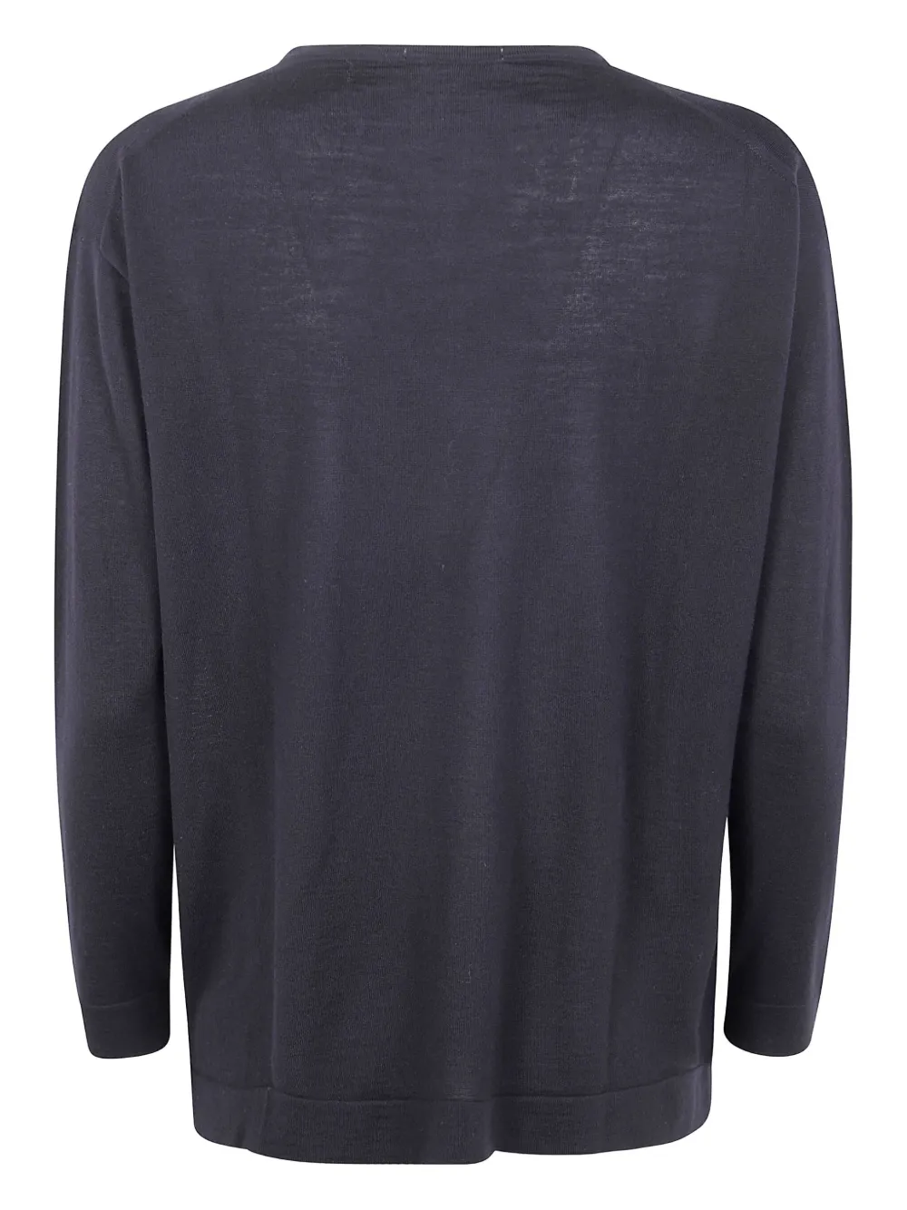 Drumohr V-neck wool sweater Blauw