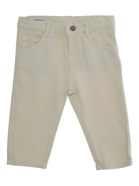Emporio Armani Kids Calça jeans com placa de logo