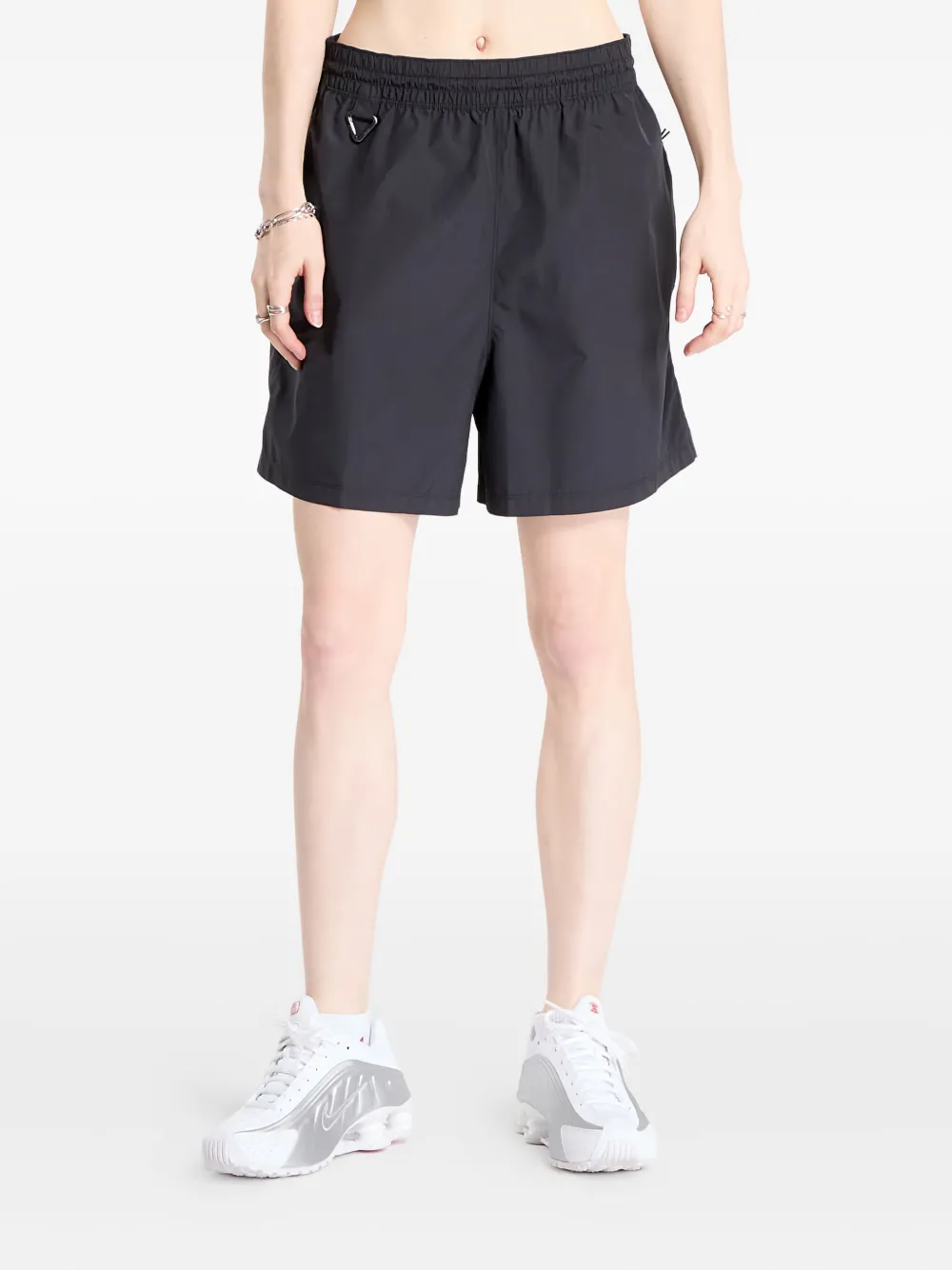 Nike mid-rise ripstop shorts Zwart