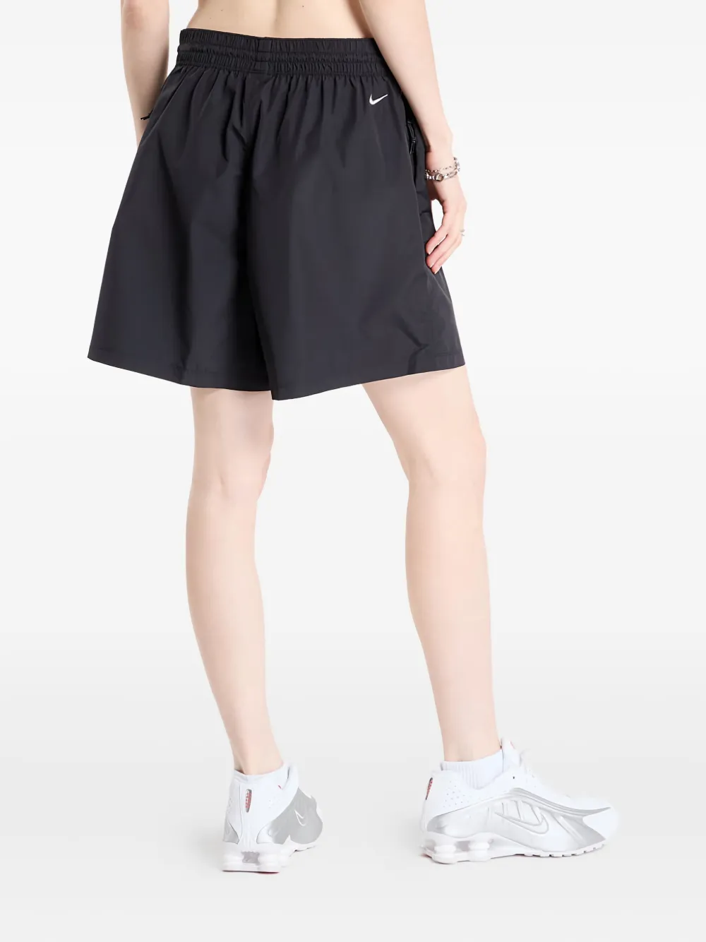 Nike mid-rise ripstop shorts Zwart