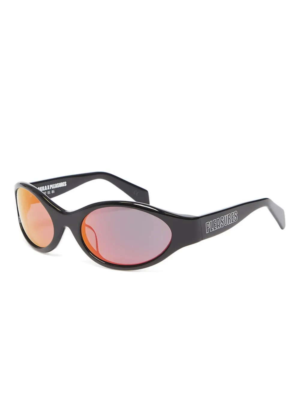 Pleasures oval-frame sunglasses Zwart