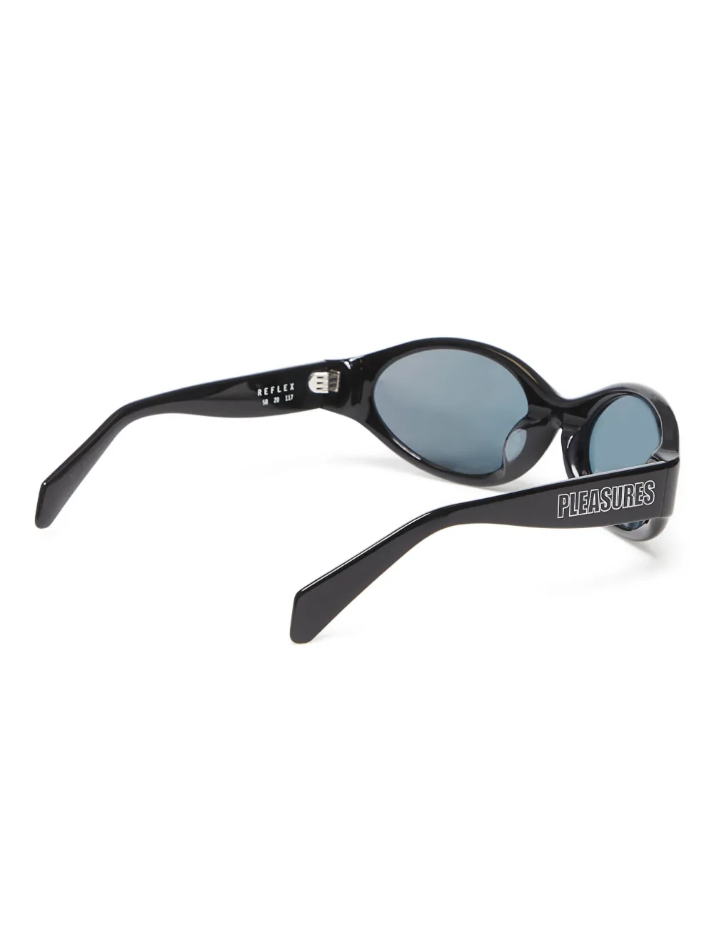 Pleasures oval-frame sunglasses Zwart