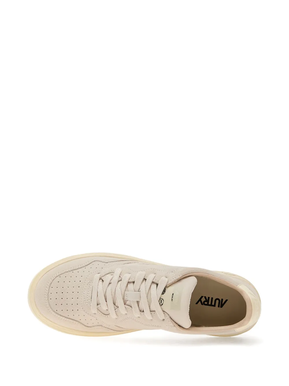 Autry Medalist perforated suede sneakers Neutrals