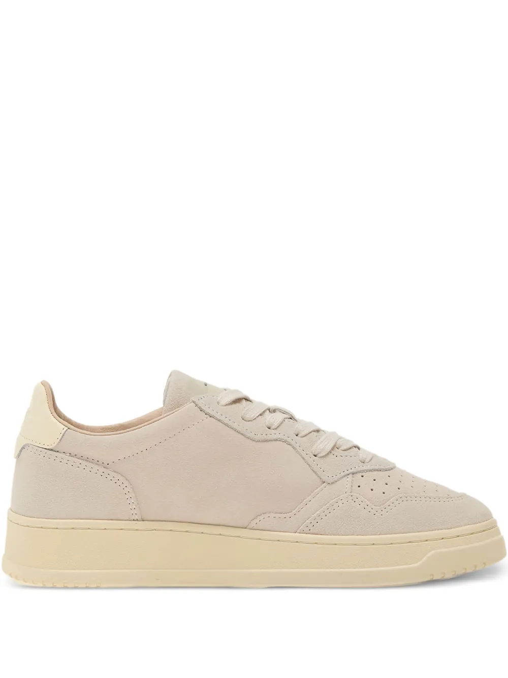 Autry Medalist perforated suede sneakers Neutrals
