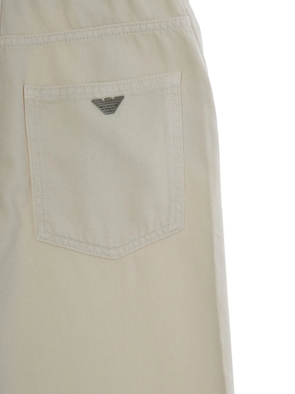 Emporio Armani Kids Broek met opgestikte zak Beige