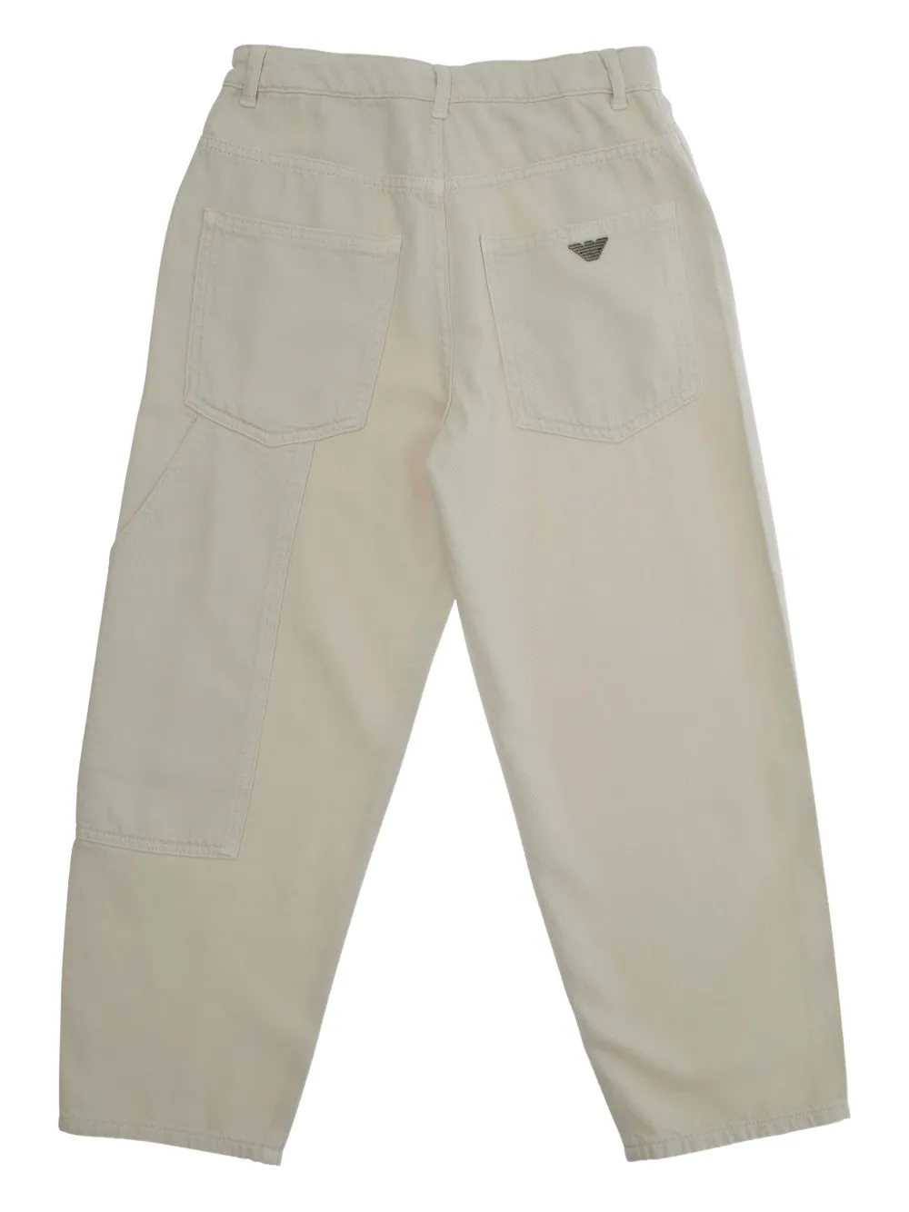 Emporio Armani Kids Broek met opgestikte zak Beige