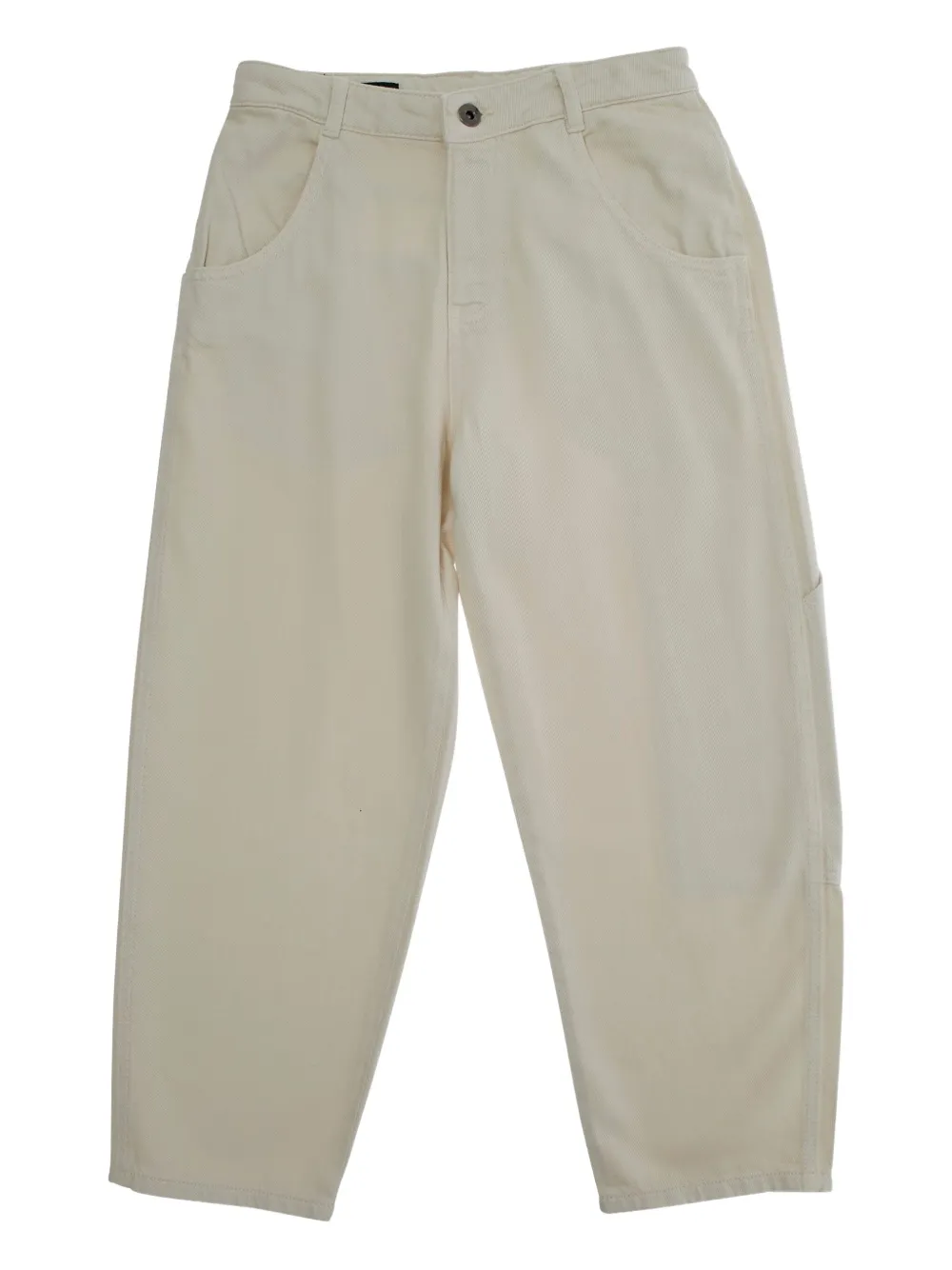 Emporio Ar i Kids Broek met opgestikte zak Beige
