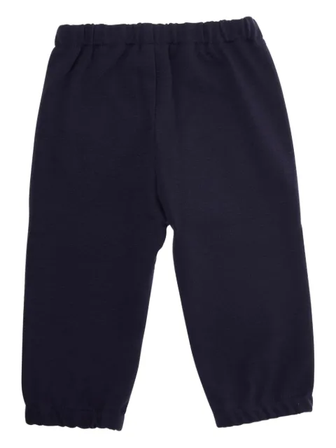 Emporio Armani Kids elastic-cuff logo trousers