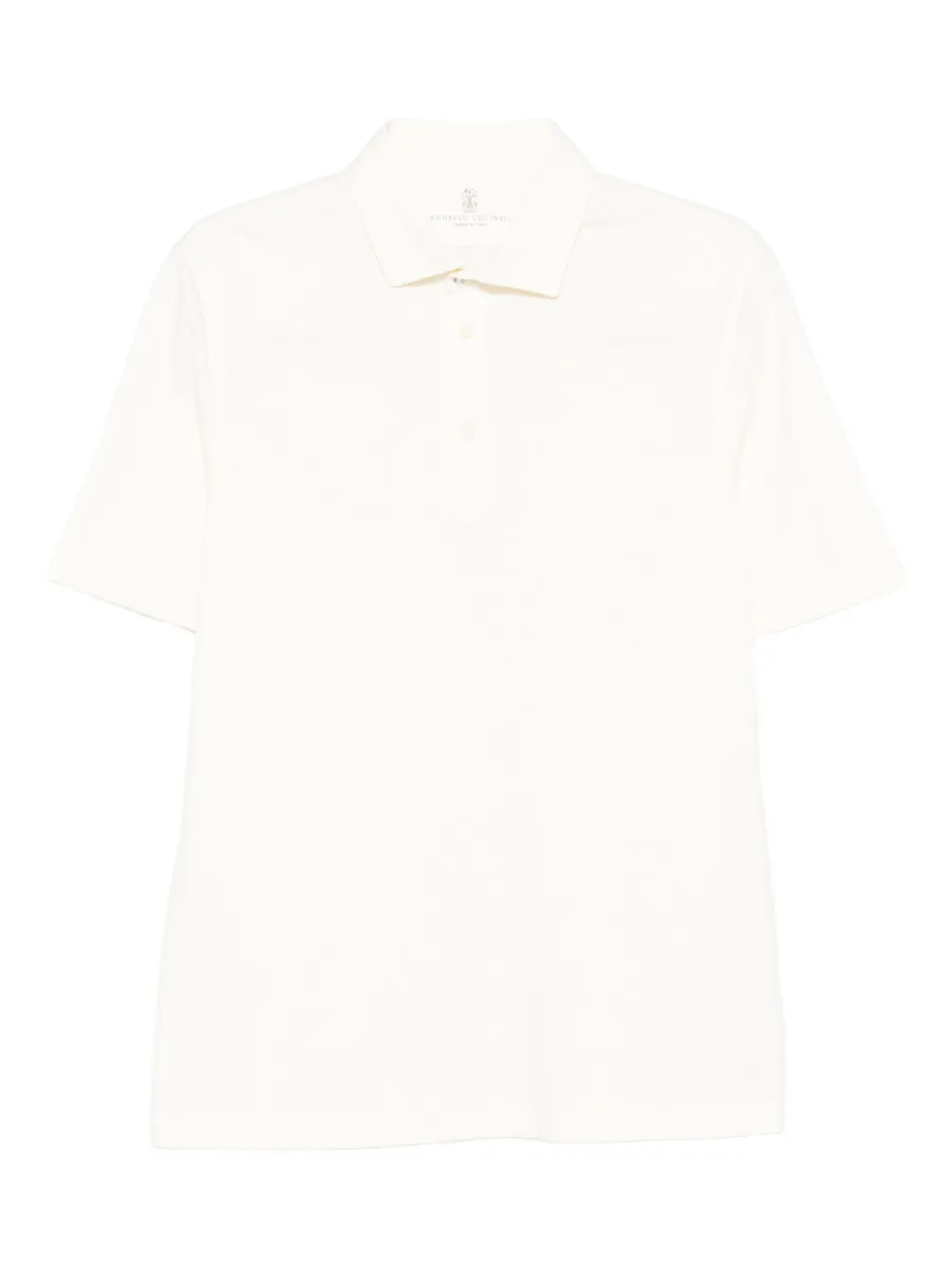 Brunello Cucinelli ショートスリーブ ポロシャツ - イエロー Brunello Cucinelli ショートスリーブ ポロシャツ - イエロー
