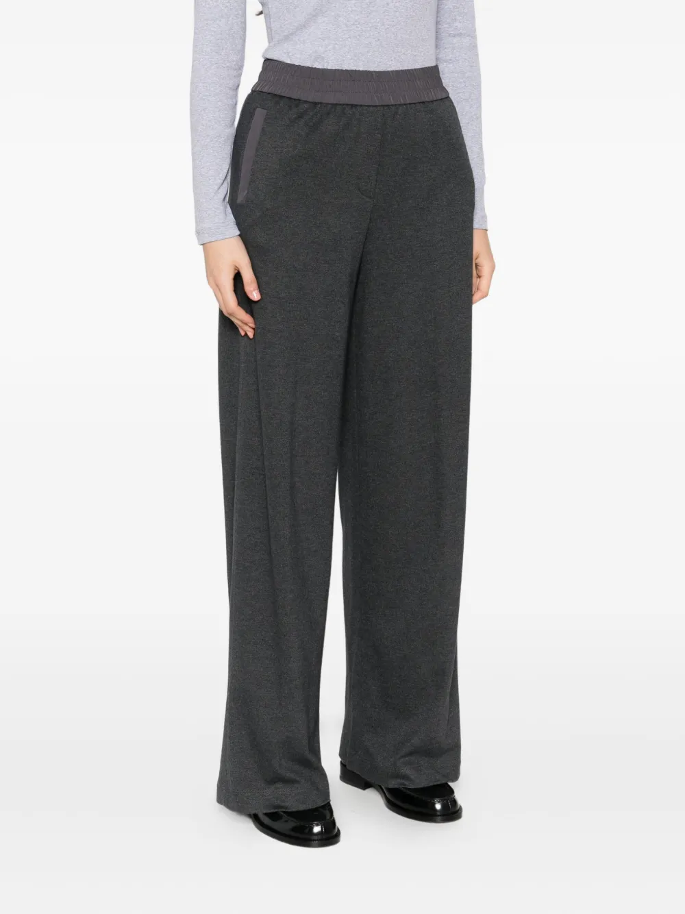 Peserico Trainingsbroek met elastische tailleband Grijs