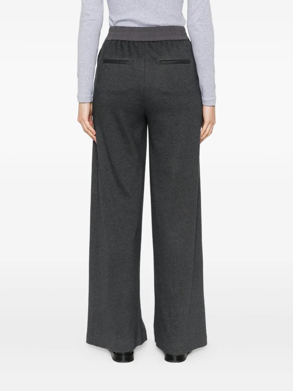 Peserico Trainingsbroek met elastische tailleband Grijs
