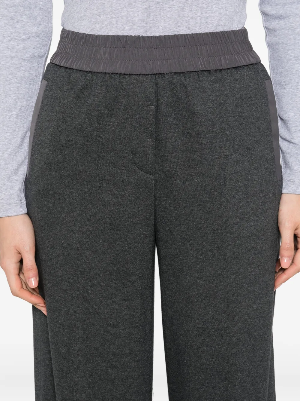 Peserico Trainingsbroek met elastische tailleband Grijs