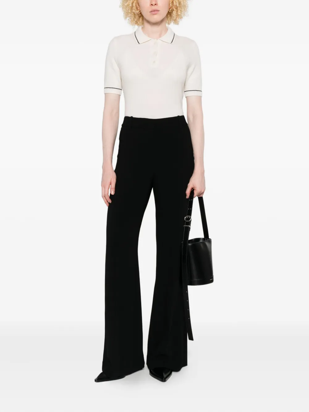 Nili Lotan flared trousers - Zwart