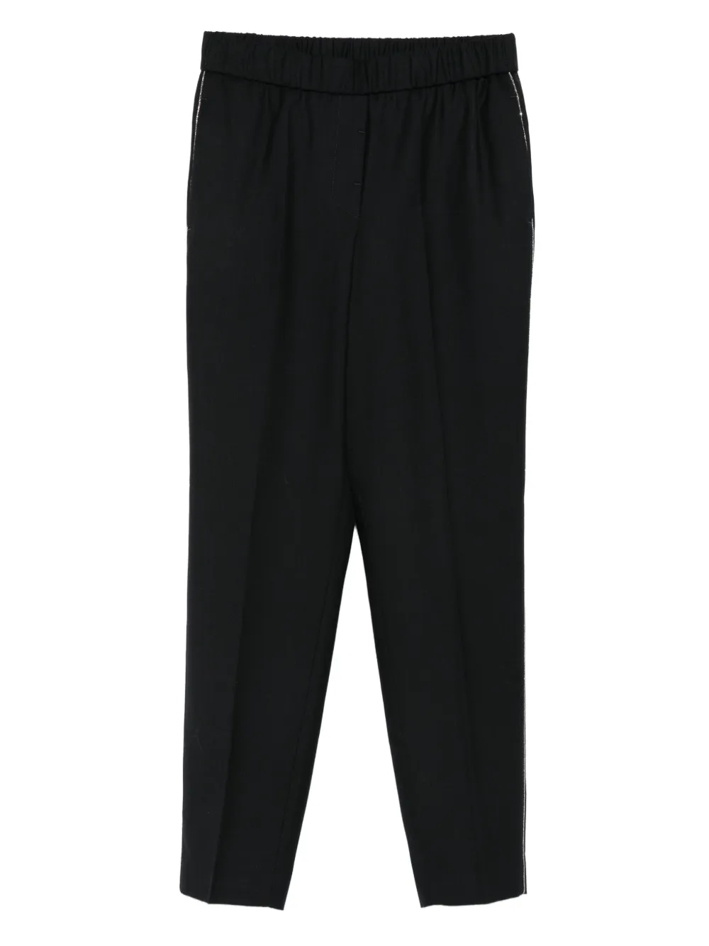 side-stripe wool trousers