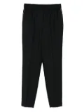 Peserico side-stripe wool trousers - Black