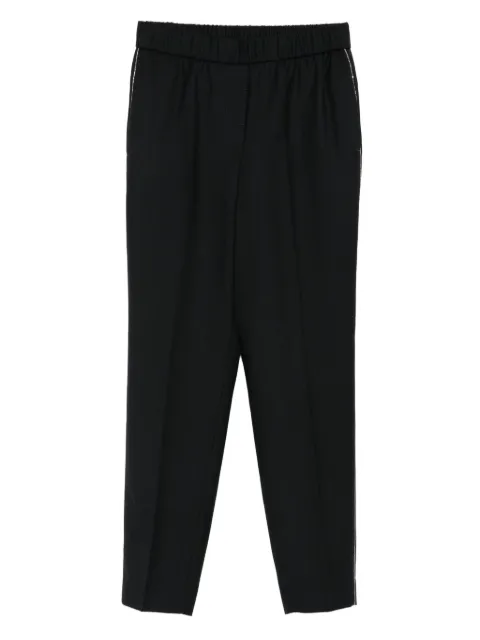 Peserico side-stripe wool trousers