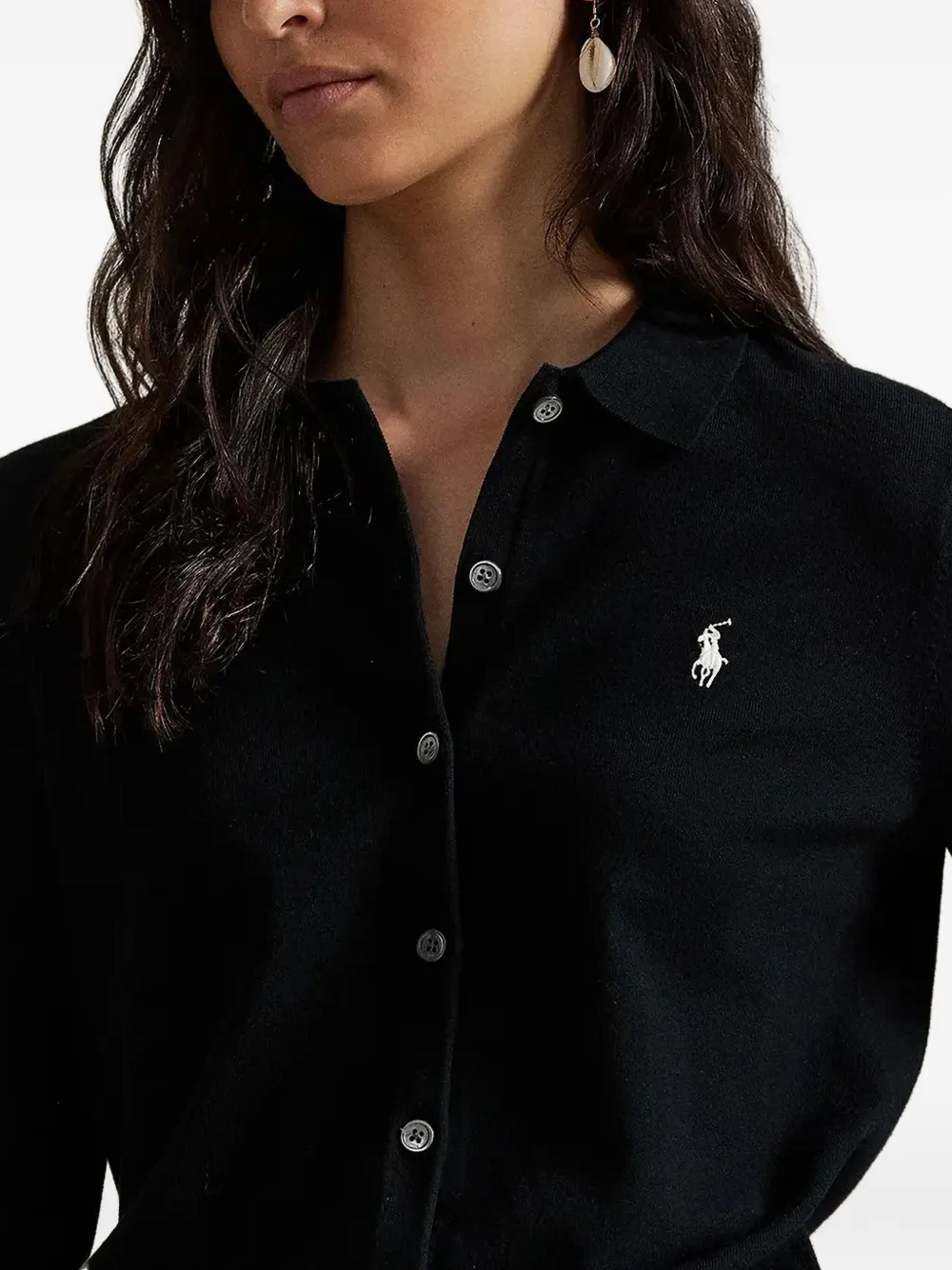 Polo Ralph Lauren Vest met polokraag Zwart