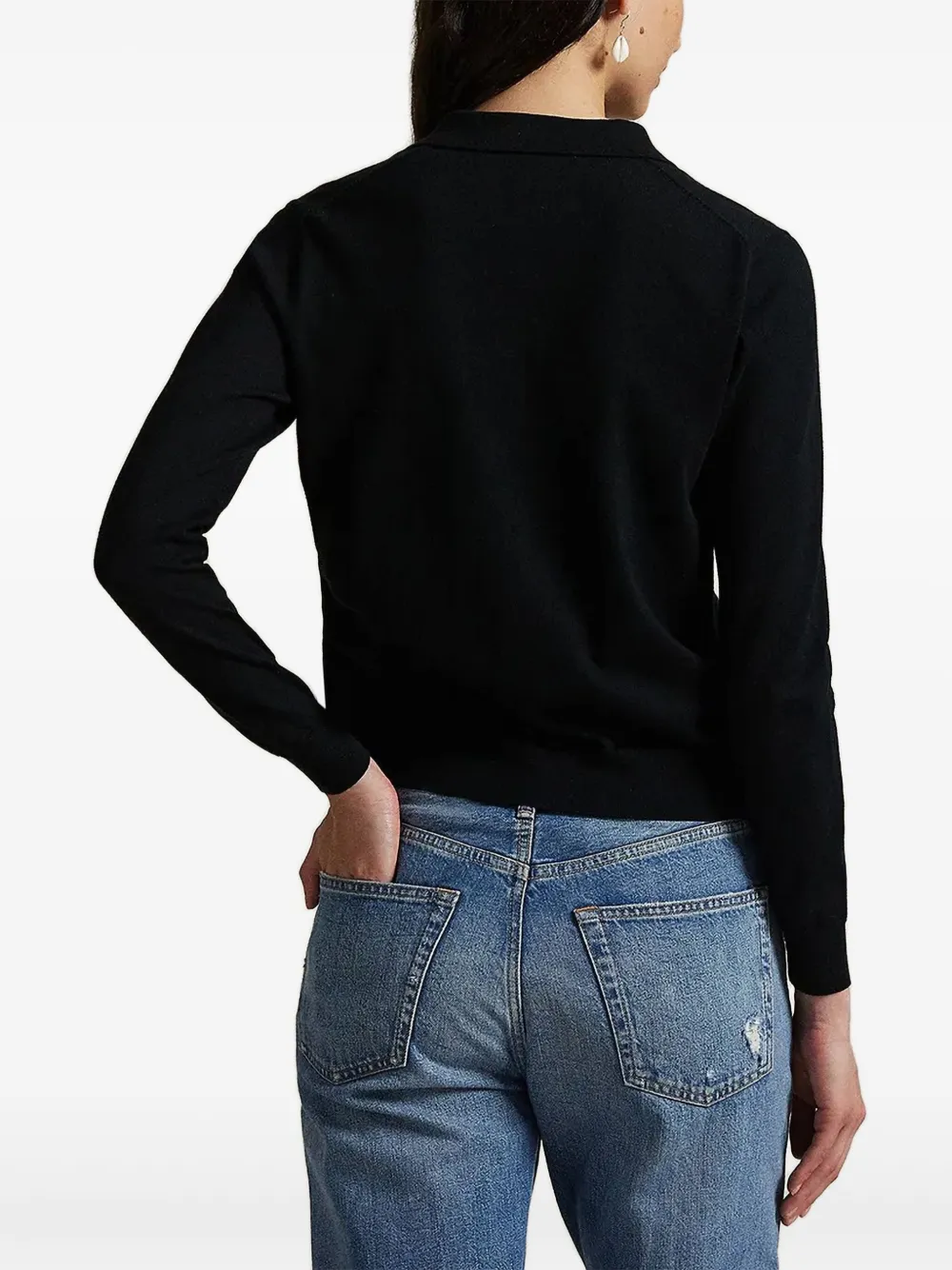 Polo Ralph Lauren Vest met polokraag Zwart