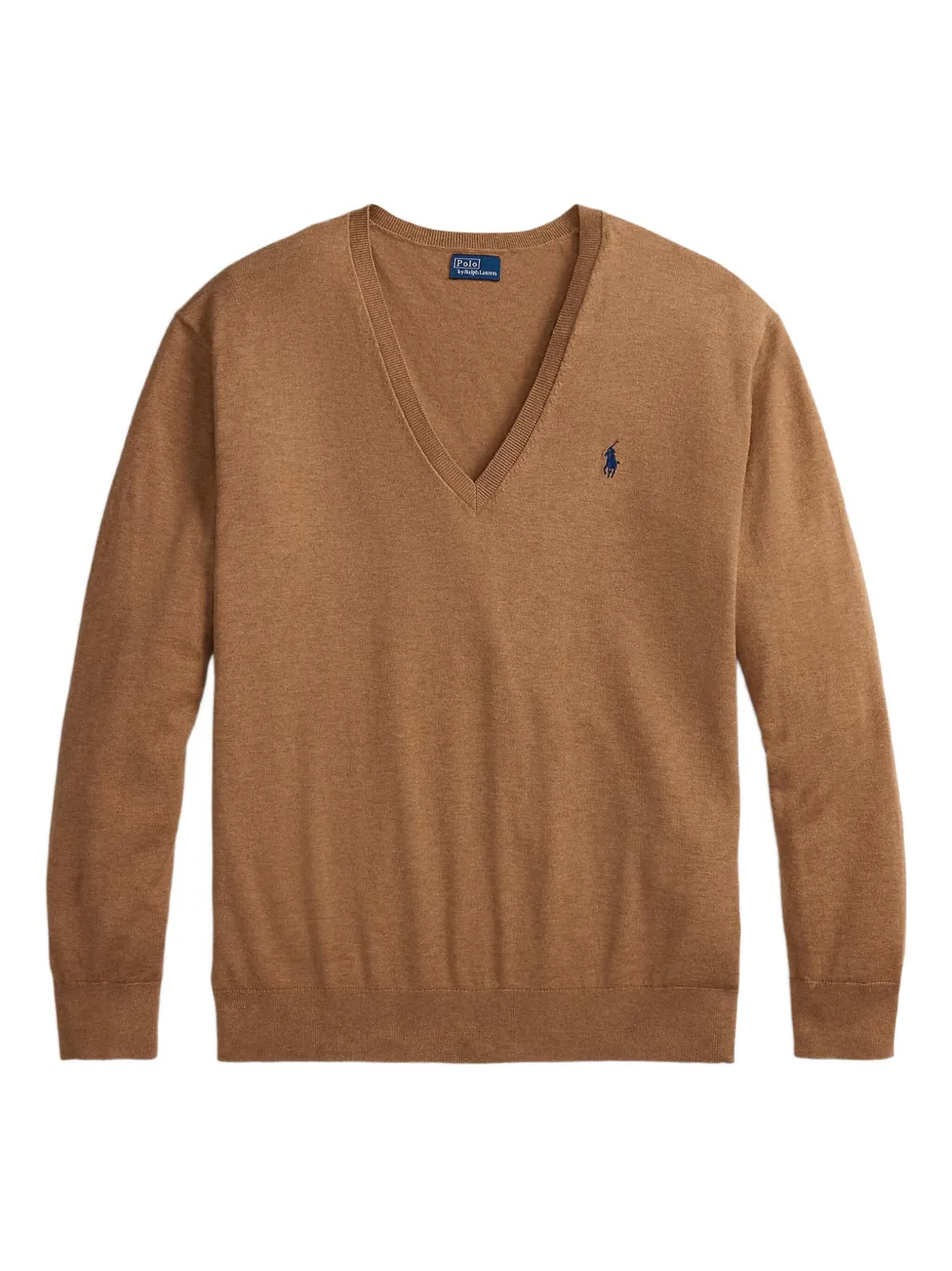 Polo Ralph Lauren Polo Pony Vネックトップ - ブラウン