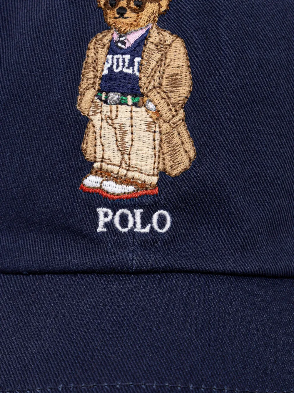 Polo Ralph Lauren Honkbalpet met geborduurde beer Blauw