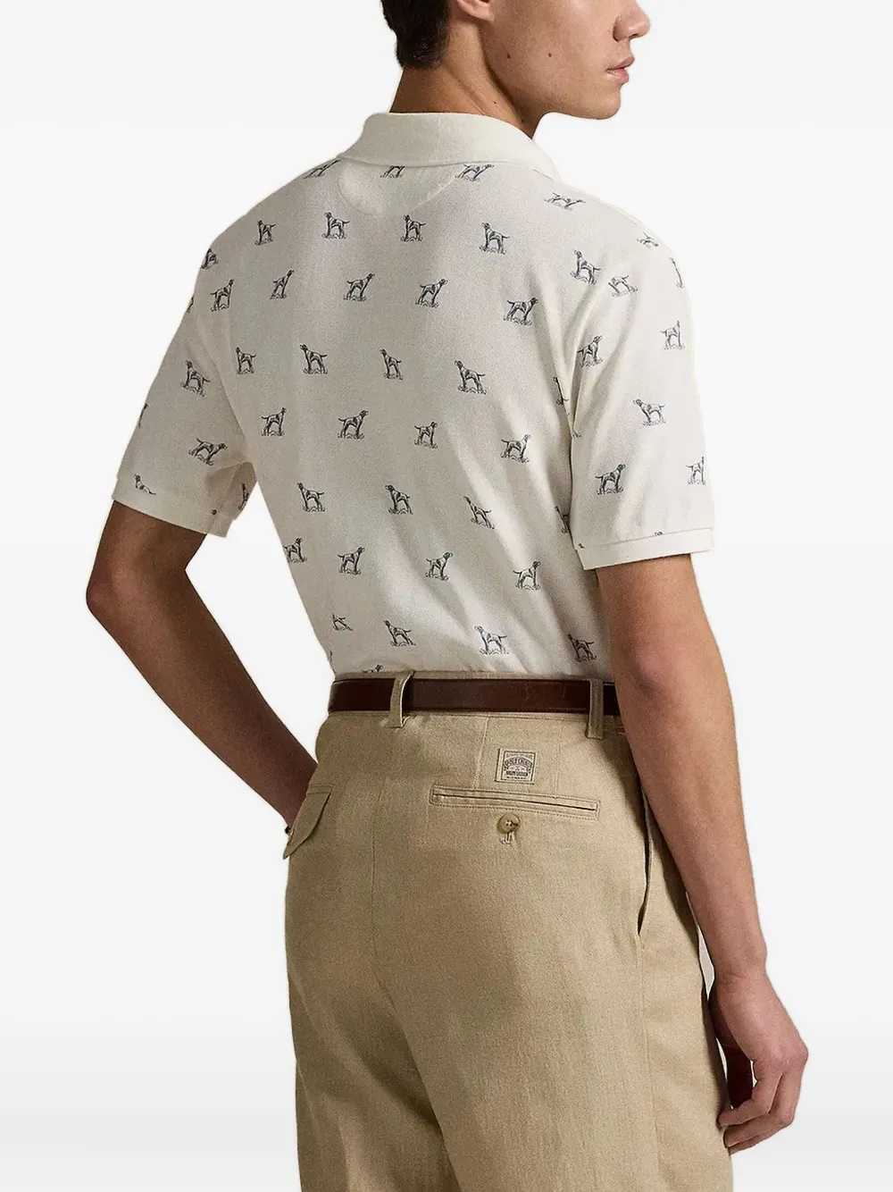 Polo Ralph Lauren Poloshirt met hondenprint Wit