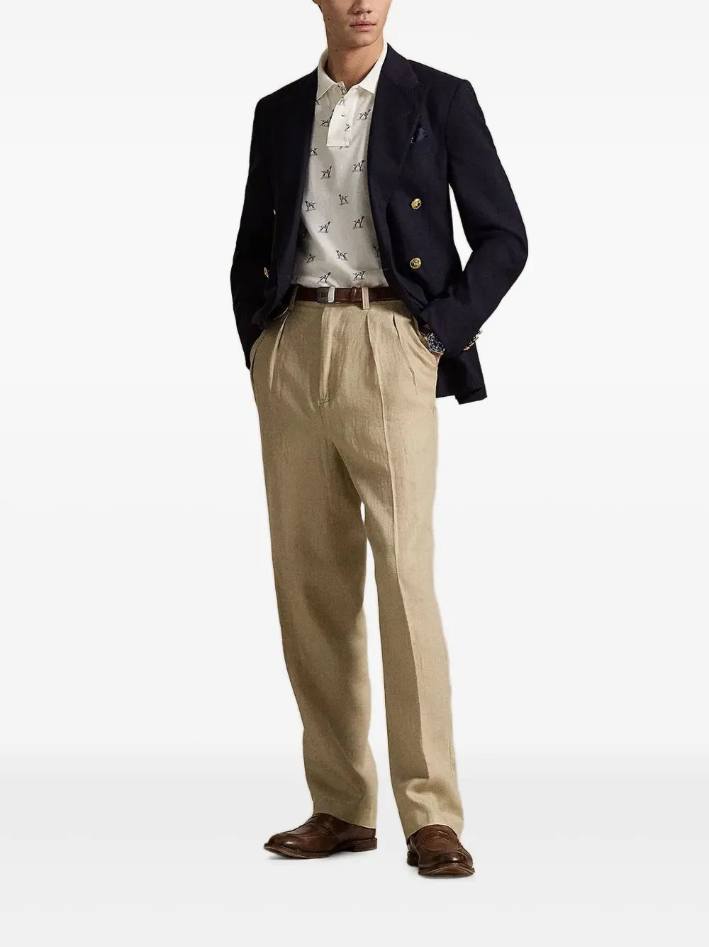 Polo Ralph Lauren Poloshirt met hondenprint Wit