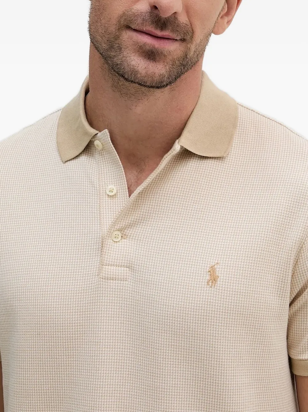Polo Ralph Lauren Poloshirt met gingham ruit Beige
