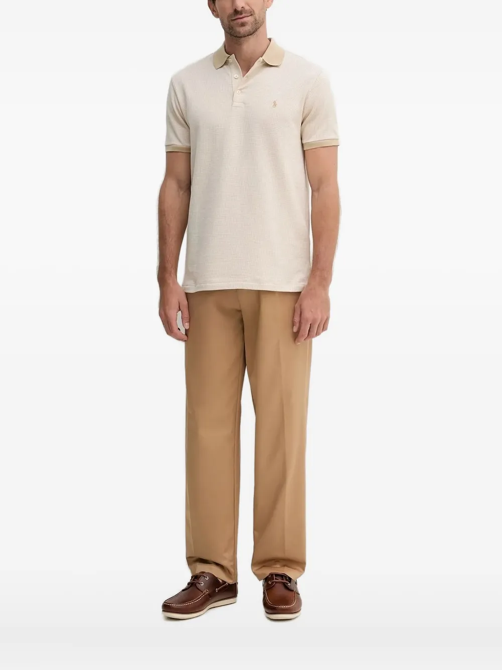 Polo Ralph Lauren gingham-pattern polo shirt | Neutrals | Image 1