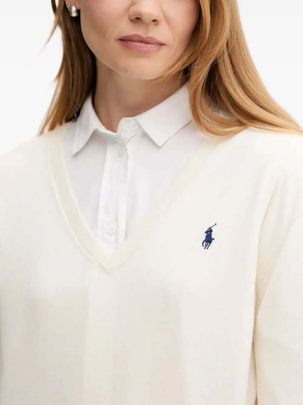 Polo Ralph Lauren Sweater met geborduurd logo Beige