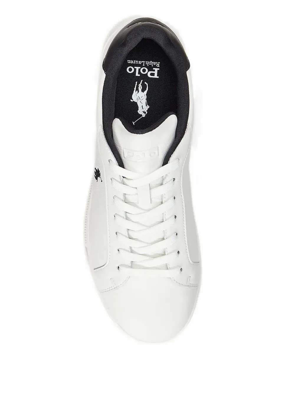 Polo Ralph Lauren leather logo low-top sneakers White