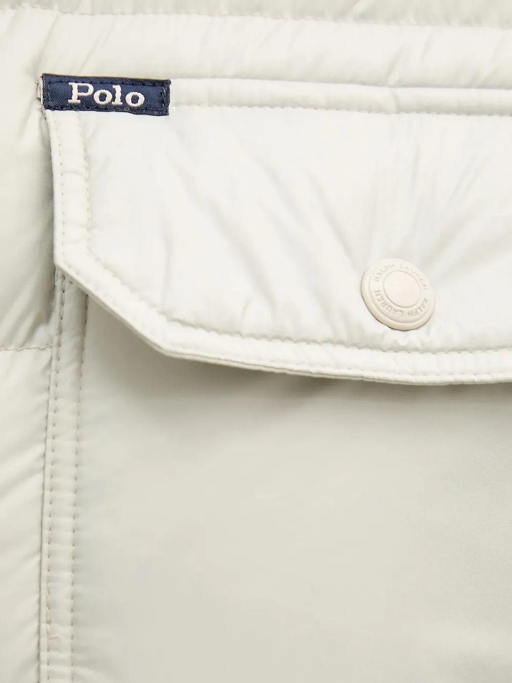 Polo Ralph Lauren quilted shirt jacket Wit