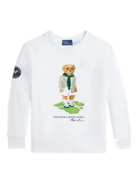 POLO RALPH LAUREN KIDS logo-patch sweatshirt