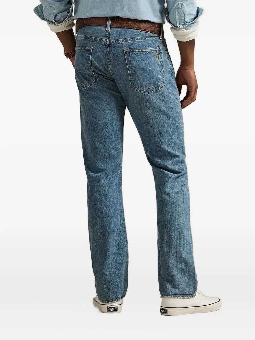 Polo Ralph Lauren logo-embroidered jeans Blauw