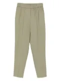 Peserico elastic-waist embellished trousers - Green