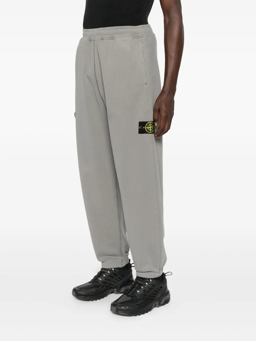 Stone Island Katoenen trainingsbroek Grijs