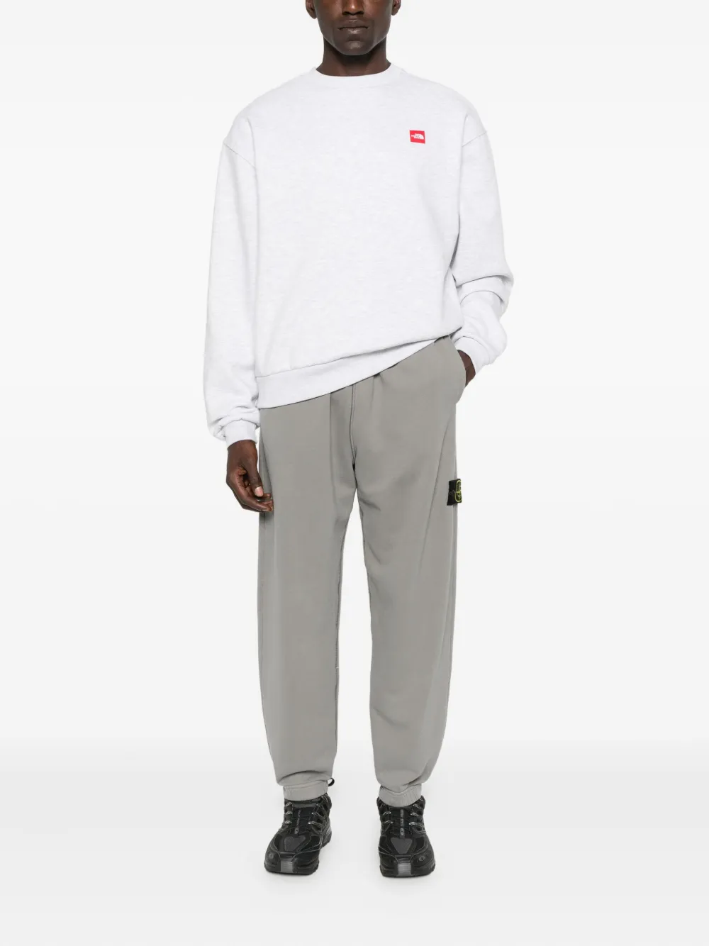 Stone Island cotton track pants - Grijs
