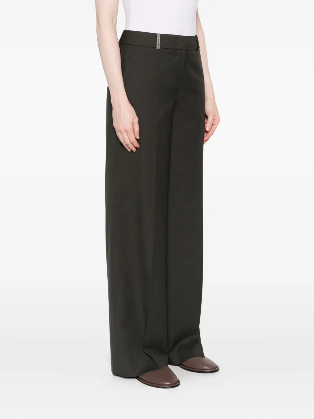 Peserico High waist broek Grijs