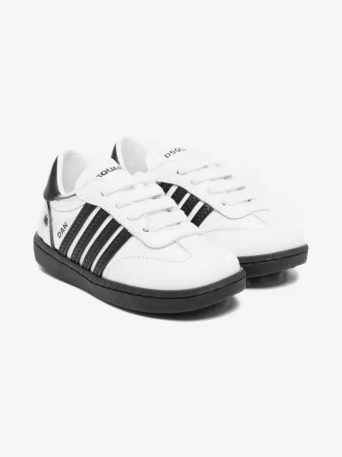 DSQUARED2 KIDS tenis con motivo de rayas