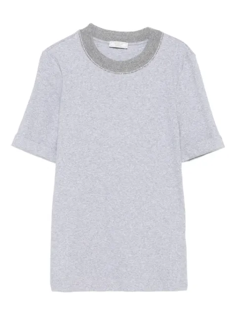 Peserico playera con detalles en el cuello