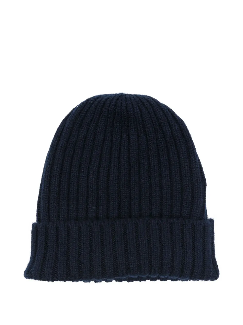 Fedeli Geribbelde kasjmier muts Blauw