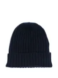 Fedeli ribbed cashmere beanie - Blue