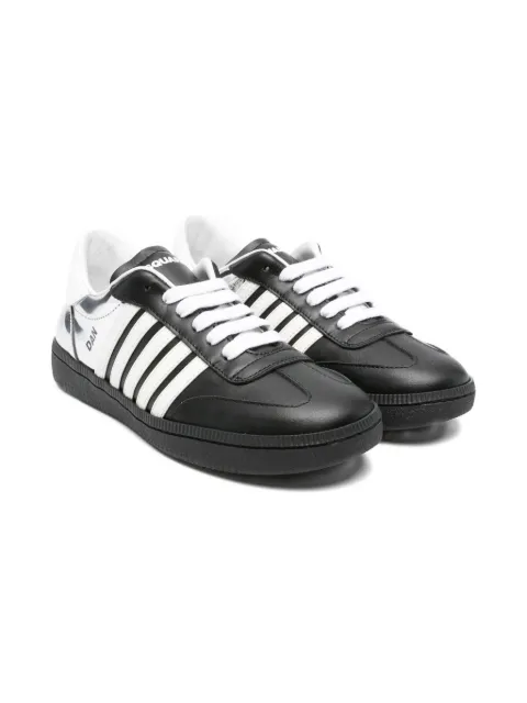 DSQUARED2 KIDS baskets à rayures