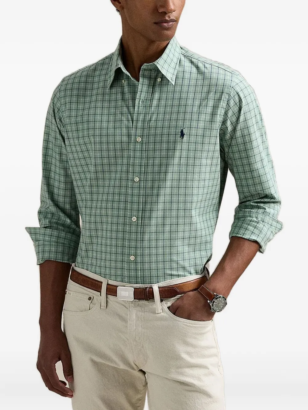 Polo Ralph Lauren チェック シャツ - グリーン Polo Ralph Lauren チェック シャツ - グリーン