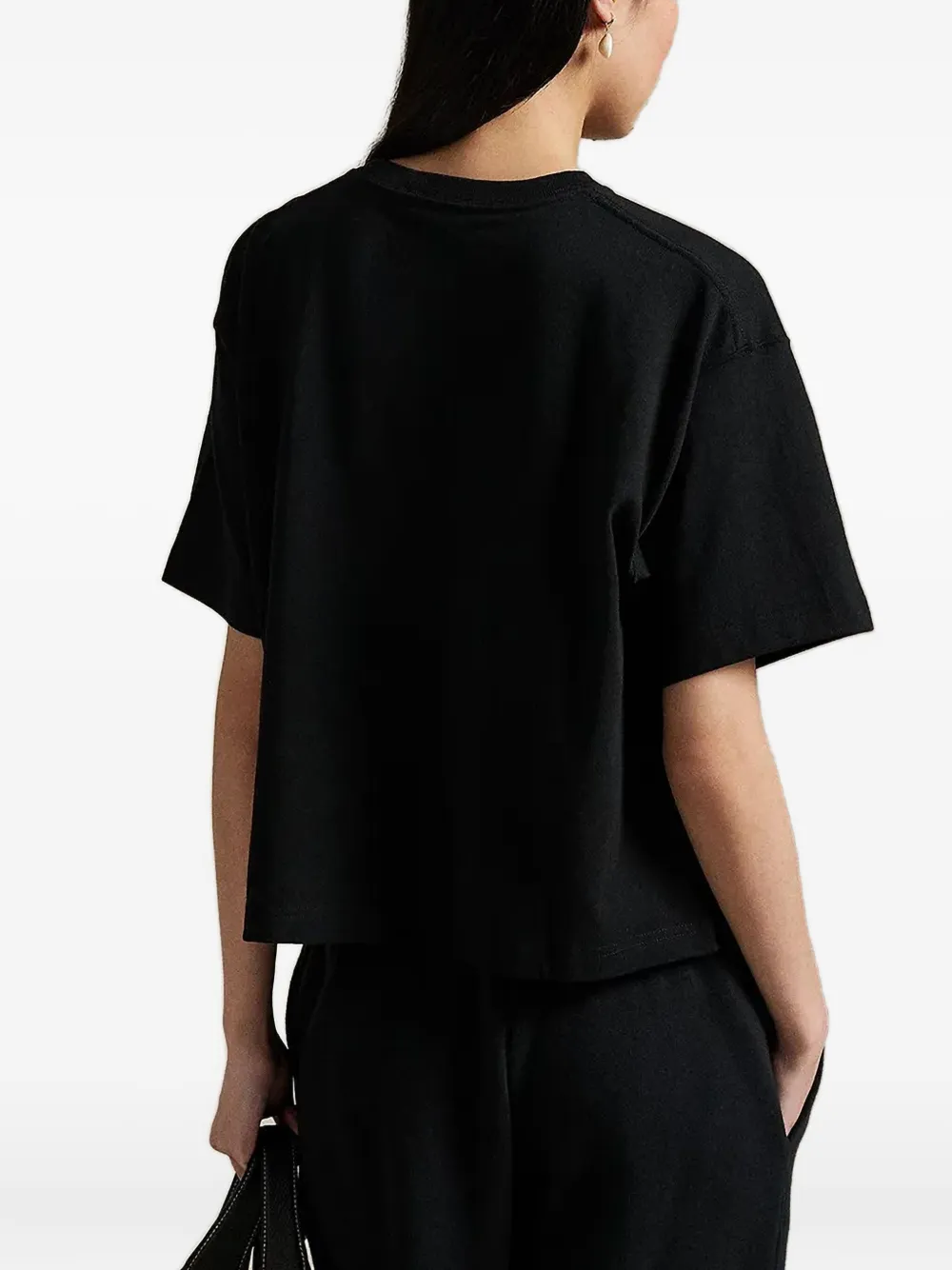 Polo Ralph Lauren T-shirt met logopatch Zwart